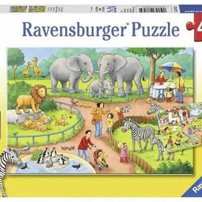 Ravensburger puzzel 2x24st. Dag in de dierentuin