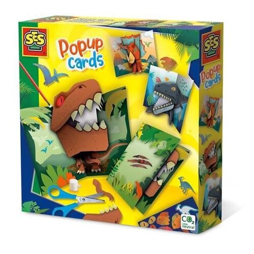 Compra SES Creative Popup cards - Dinosaurios, Kit de manualidades para  niños, Niño/niña, 5 años al por mayor