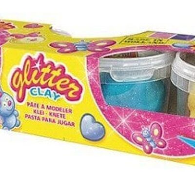 Ses klei glitter 4x 90 gram