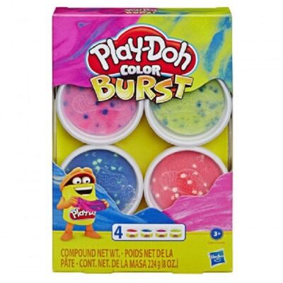 Hasbro Play-Doh Kleur Explosie 4-Pack