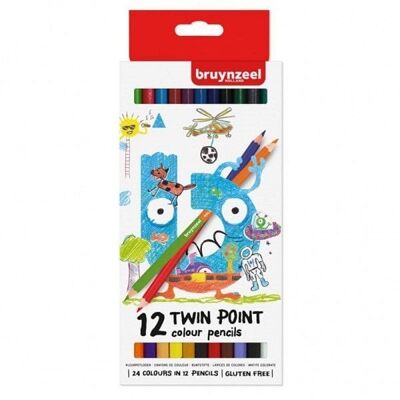 Bruynzeel 12 Twin Point Colour pencils