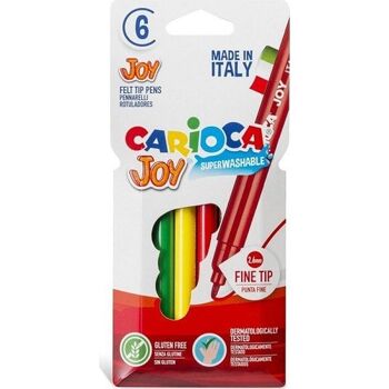 Carioca Joy feutres 6 pièces dans un étui en carton