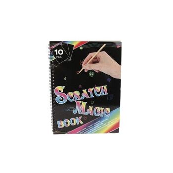 Livre à gratter couleur magique A4 10 pages