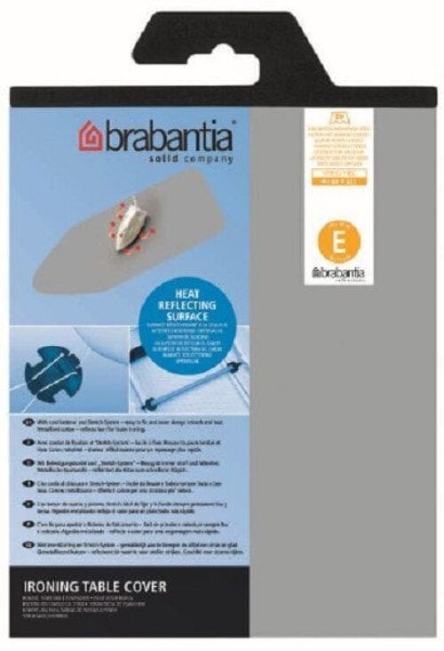 Brabantia overtrek metalic, sil/schuim 135x49 cm