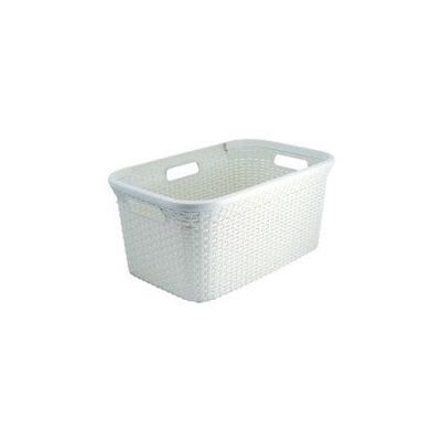 Curver Style wasmand rotanstyle 45 liter ivoor 27x38x59cm