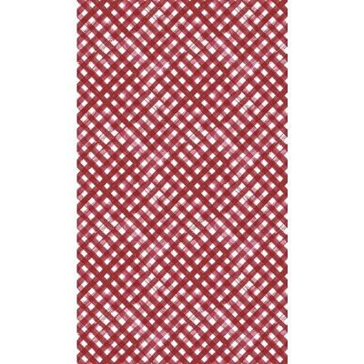 Duni Tafellaken Red Checks 138x220cm 3-laagstissue FSC pak a 20 servetten