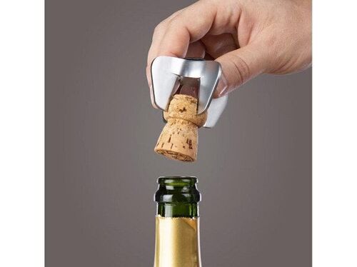Vacu Vin Champagne opener schroefmodel voor veilig openen.