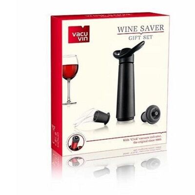 Vacu Vin Wine Saver Concerto Gift Set met 1 vacuum pomp, 1 wijn server en 3 stoppers