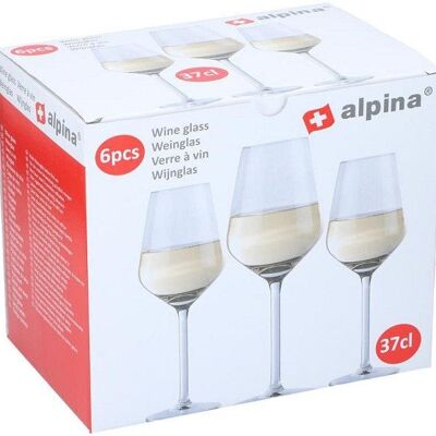 Alpina Wijnglazenset 6-delig 37cl voor witte wijn
