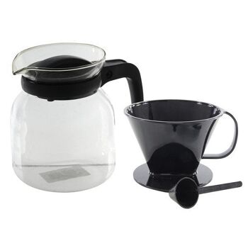 Cafetière verseuse en verre 1,2L avec filtre et cuillère doseuse