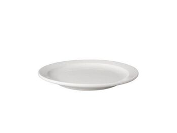 Mammoet Assiette bord étroit Budgetline porcelaine blanche 21 cm (lot de 6)