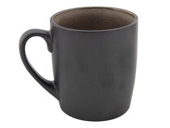 Mug à café Santorini boite de 6 pièces 350ml 8.4x9cm taupe