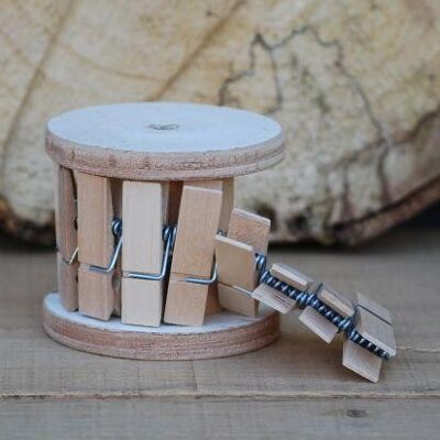 Mini clothespins Bobbie Wood 45mm