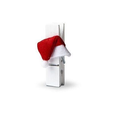 Pinza para ropa Santa Hat