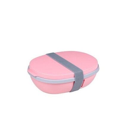 Mepal lunchbox ellipse duo - nordic pink
Inclusief 1 minibox voor dressings of pijnboompitjes
225 x 175 x 75mm