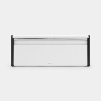 Brabantia Boîte à pain avec couvercle à rabat blanc 18,7x25x46,5cm 18 litres 2