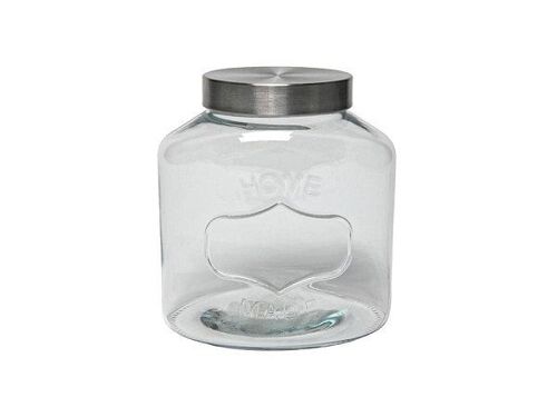 Voorraadpot glas HOMEMADE 17,5x12,5x20cm 2,5L