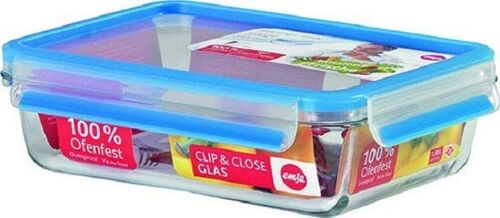 Emsa Clip & Close 3D Voorraaddoos glas 1,3 liter