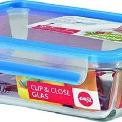 Emsa Clip & Close 3D Voorraaddoos glas 1,3 liter