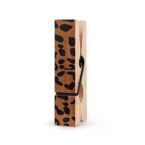 Big Wooden clothespin Panther