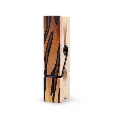 Big Wooden clothespin Tiger