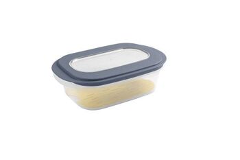 Sunware Sigma Home Boîte à fromage avec plateau 2 litres transparent/bleu 26.5x17.2x10.5cm