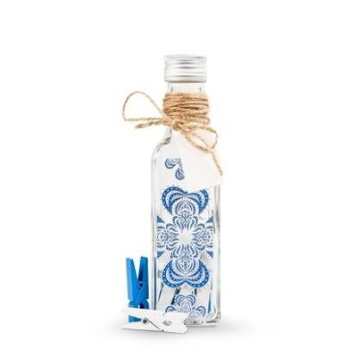Botella correo Delft azul