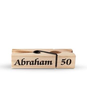 Grande pince à linge en bois Abraham 2
