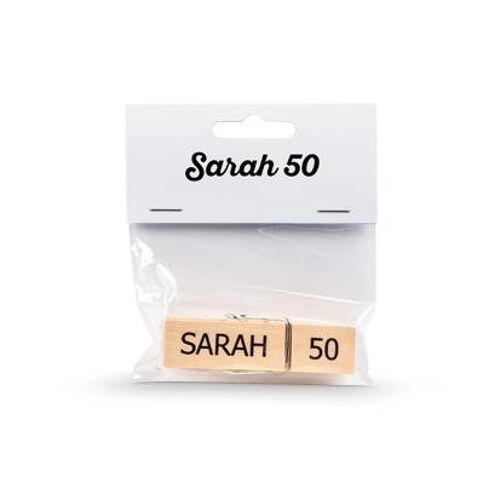 Wooden Clothespin Sarah