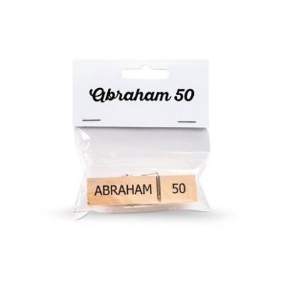 Wooden Clothespin Abraham