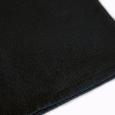 DDDDD Theedoek Logo 60x65cm zwart per 6 stuks