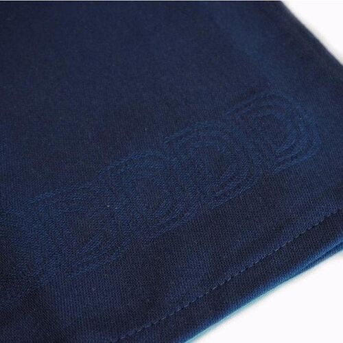 DDDDD Theedoek Logo 60x65cm blauw per 6 stuks