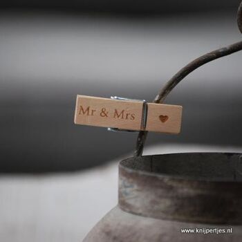 Mini pinces à linge Mr & Mrs Heart 5