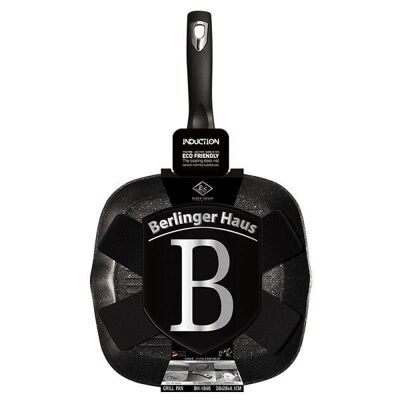 BerlingerHaus Grillpan 28 cm Black Silver Collection Inductie