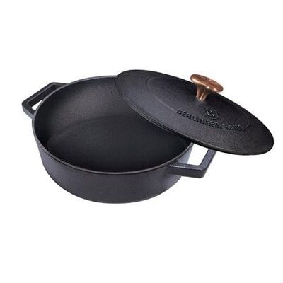 Braadpan Ø26cm gietijzer mat black