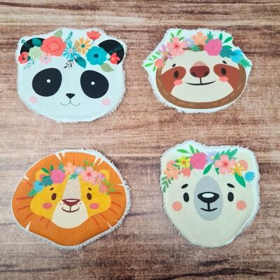 Washable wipes ANIMALS / Zero waste / Lot B