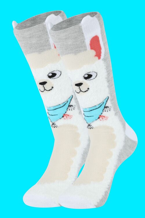 The Most Wonderfully Splendid Llama Sock #AdamLlallama - Combed Cotton Sock Crew Youth (4-6.5)