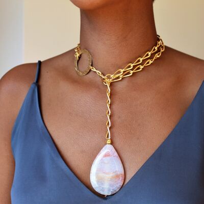 Necklace Ref. Circle Agate