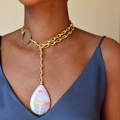 Necklace Ref. Circle Agate