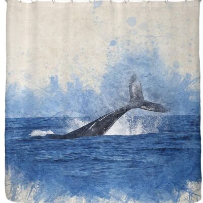 Cortina de ducha ballena 180x200 cm