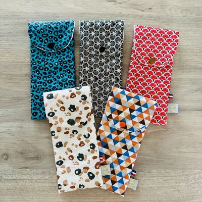 Toothbrush pouches, "variegated"