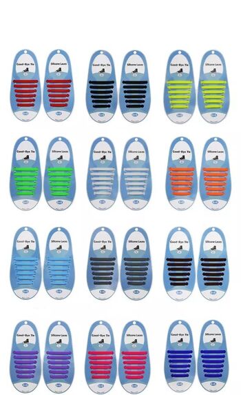 Lacets élastiques enfants | diverses couleurs | spécialement pour les chaussures pour enfants | en 13 couleurs différentes ! 8