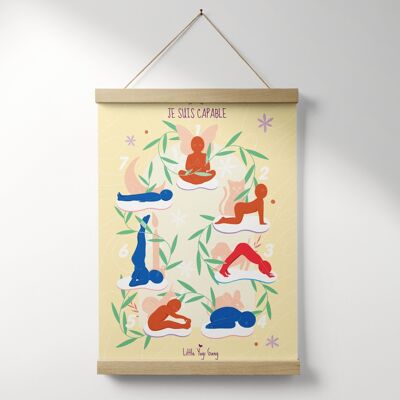 Affiche déco routine yoga