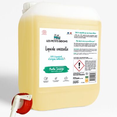 Kit Liquide Vaisselle Menthe Sauvage 10L