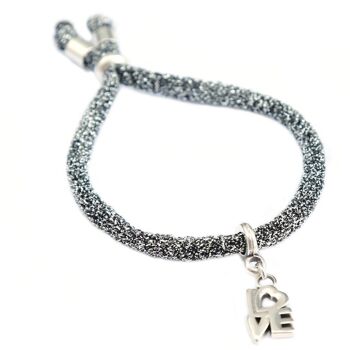 Bracelet de fête d'amour en argent 4