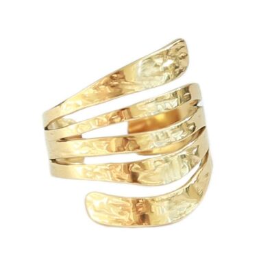 Spirale ad anello in oro