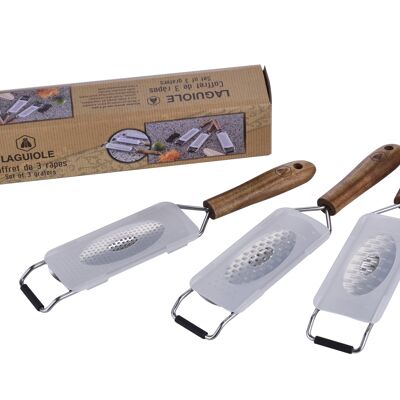 3 pieces cheese graters
