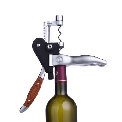 Laguiole corkscrew with rack lever.