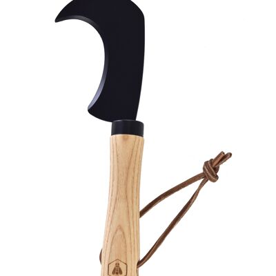 Billhook in Schwarz und Holz