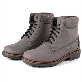 Fairticken Shoes Beja Boots Unisexe (gris, MF, doublé) 4